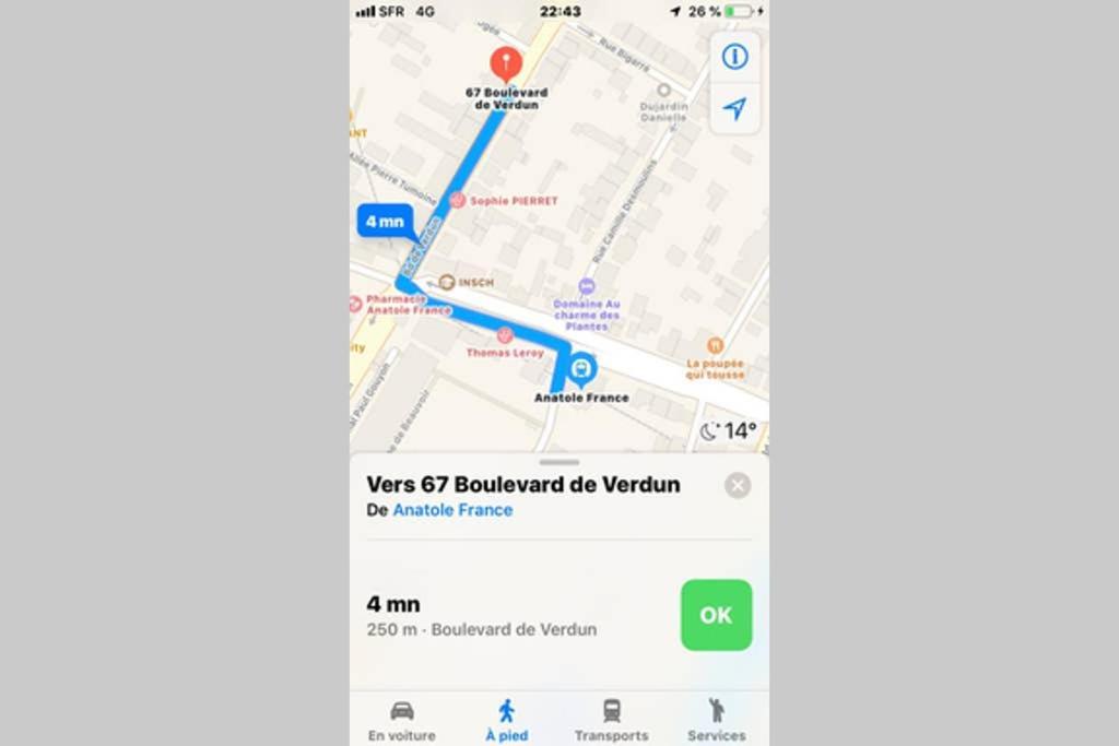 L'Urbain, Metro Anatole France, Proche Gare, Chu Apartment Рен Екстериор снимка
